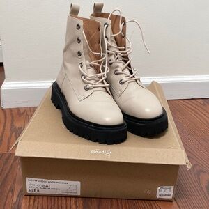 Madewell Lace-up Lugsole Leather Boots